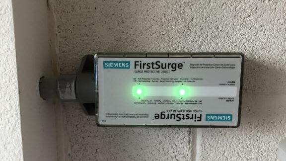 Commercial siemens surge protection device installed by commercial electricians in Toronto.